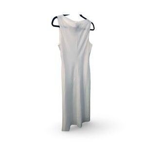 Ralph Lauren Long Linen White Sleeveless Dress